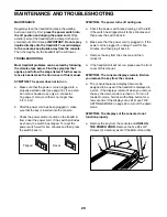 Preview for 29 page of NordicTrack C 320i User Manual