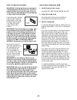 Preview for 20 page of NordicTrack C 630 NTL16914.0 User Manual