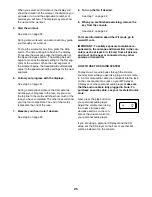 Preview for 25 page of NordicTrack C 630 NTL16914.0 User Manual