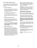 Preview for 26 page of NordicTrack C 630 NTL16914.0 User Manual