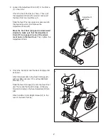 Preview for 7 page of NordicTrack C2 Si Bike User Manual