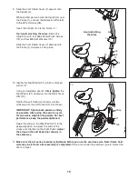 Preview for 10 page of NordicTrack C2 Si Bike User Manual