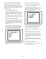 Preview for 21 page of NordicTrack C2 Si Bike User Manual