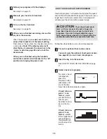 Preview for 15 page of NordicTrack C2100 NTL1075.0 User Manual