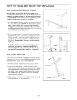 Preview for 23 page of NordicTrack C2100 Treadmill User Manual