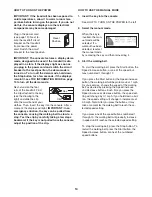 Preview for 14 page of NordicTrack C2155 Treadmill User Manual