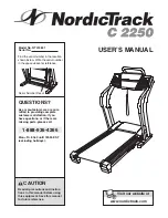 Preview for 1 page of NordicTrack C2250 NTL12840 User Manual