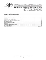 Preview for 2 page of NordicTrack C2255 Treadmill User Manual