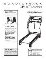 NordicTrack C2270 NTL1295.3 User Manual preview