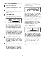 Preview for 17 page of NordicTrack C2400 30703.0 User Manual