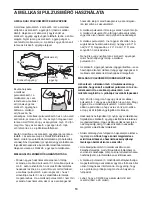 Preview for 13 page of NordicTrack C3000 Treadmill (Hungarian) Felhasználói Kézikönyv