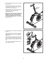 Предварительный просмотр 7 страницы NordicTrack C5 Zl Gw Bike Manual