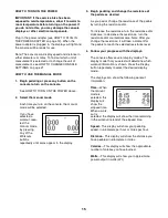 Preview for 15 page of NordicTrack C5 Zl Gw Bike Manual