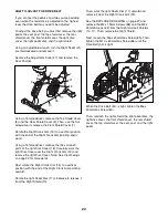 Preview for 23 page of NordicTrack C5 Zl Gw Bike Manual