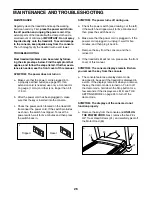 Preview for 26 page of NordicTrack C80I NETL79815.0 User Manual