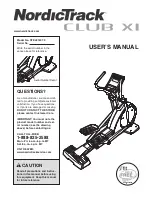 NordicTrack CLUB XI NTEL81507.0 User Manual preview