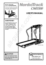 NordicTrack CMX500 User Manual preview