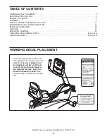 Preview for 2 page of NordicTrack Commercial 400 User Manual