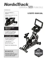 NordicTrack Commercial S22i Studio Cycle User Manual preview