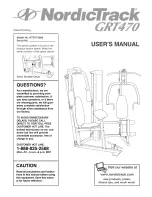 NordicTrack CRT470 NTSY73690 User Manual preview