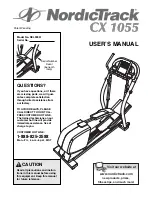 Preview for 1 page of NordicTrack Cx 105 Elliptical Exerciser User Manual