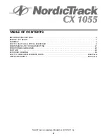 Preview for 2 page of NordicTrack Cx 105 Elliptical Exerciser User Manual