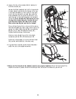 Preview for 8 page of NordicTrack Cx 105 Elliptical Exerciser User Manual