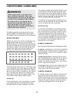 Preview for 21 page of NordicTrack CXT 930 User Manual