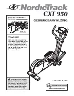 NordicTrack CXT 950 (Dutch) Gebruiksaanwijzing preview