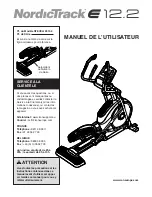 NordicTrack E 12.2 (French) Manuel De L’Utillsateur Manual предпросмотр