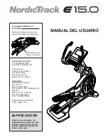 Preview for 1 page of NordicTrack E 15.0 (Spanish) Manual Del Usuario