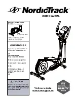 NordicTrack E 5.4 User Manual preview