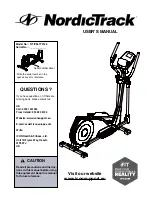 Preview for 1 page of NordicTrack E 5.4 User Manual