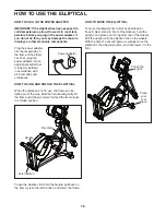 Preview for 15 page of NordicTrack E 5.5 Elliptical User Manual