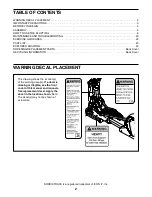 Preview for 2 page of NordicTrack E10.0 power incline User Manual