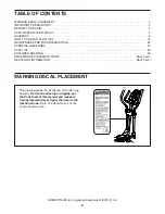 Preview for 2 page of NordicTrack E4.0 Elliptical User Manual