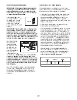 Preview for 23 page of NordicTrack Elite 4000 User Manual