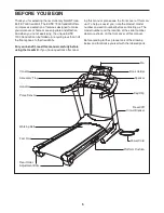 Предварительный просмотр 5 страницы NordicTrack Elite 7000 Treadmill Manual