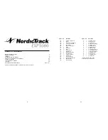 Preview for 2 page of NordicTrack EXP1000 NETL09912 User Manual