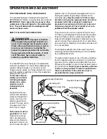 Preview for 8 page of NordicTrack EXP1000 User Manual