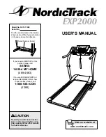 NordicTrack EXP2000 NCTL11992 User Manual preview