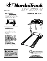 Preview for 1 page of NordicTrack Exp2000xi User Manual