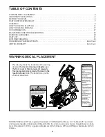 Предварительный просмотр 2 страницы NordicTrack Freestride Trainer FS7i User Manual