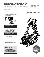 NordicTrack FS10i User Manual preview