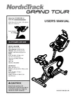 NordicTrack Grand Tour User Manual preview