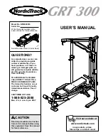 Preview for 1 page of NordicTrack Grt300 Manual