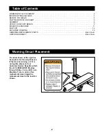 Preview for 2 page of NordicTrack Grt320 Manual