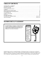 Preview for 2 page of NordicTrack GX 2.7 U User Manual