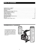 Preview for 2 page of NordicTrack GX 5.2 NTEVEX74612.1 User Manual