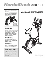 NordicTrack Gx4.1 Bike (Italian) Manuale D'Istruzioni preview